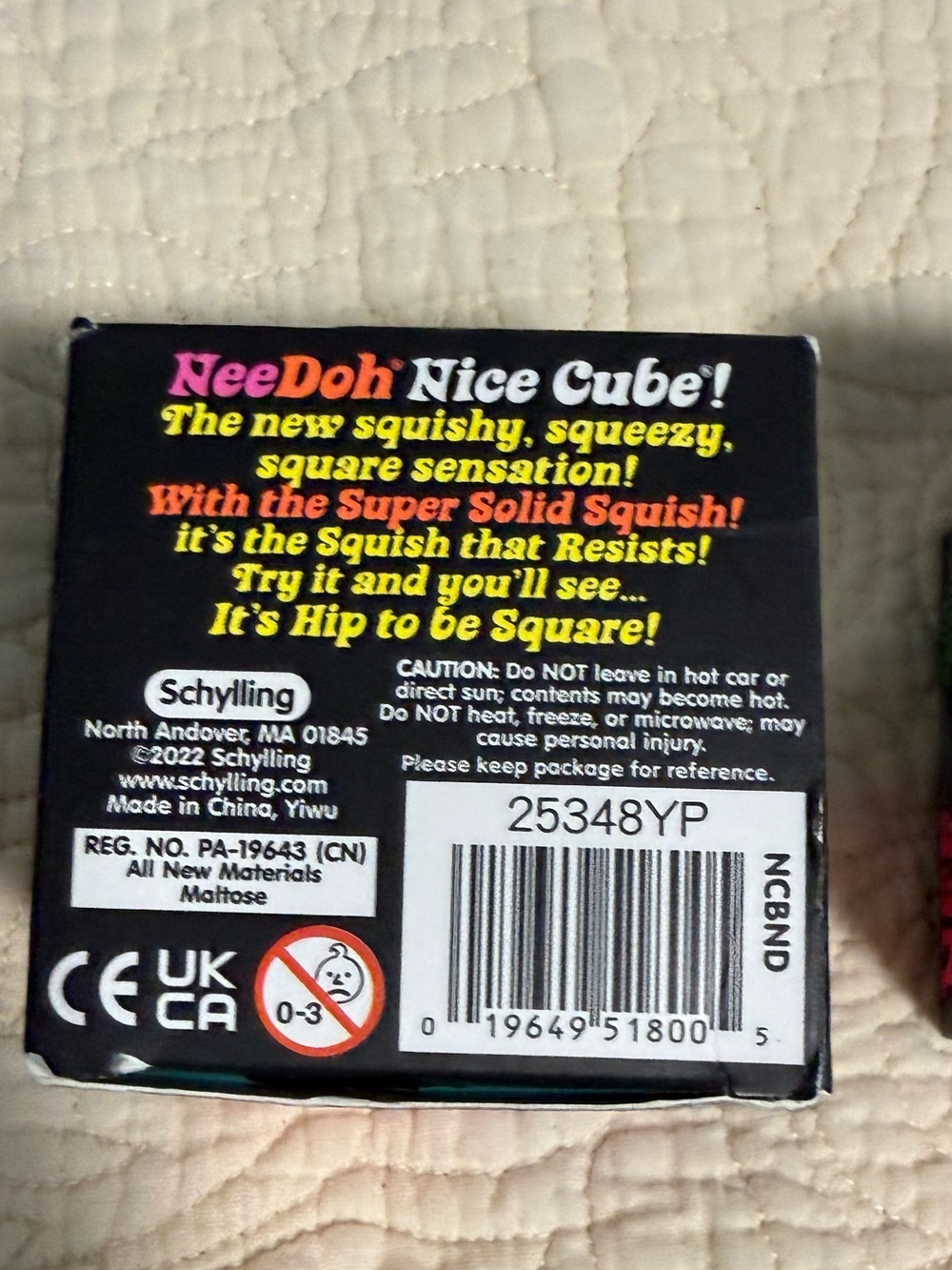 Nee Doh VIRAL Nice Cube Super Solid Squish! You pick one purple or blue! NWB - Picture 5 of 7